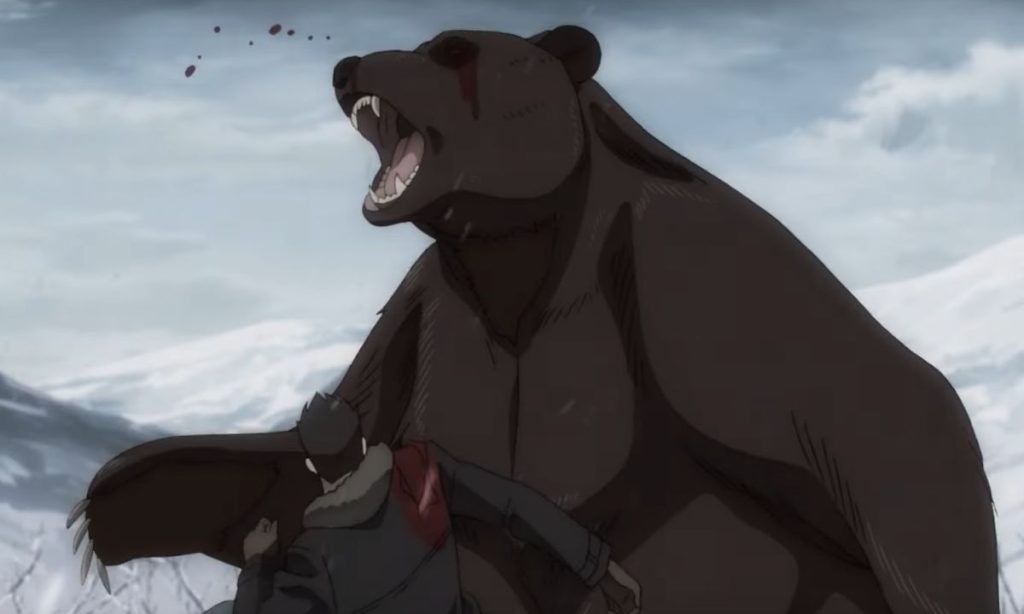 Juzo fighting a Bear _ Garouden Netflix Trailer