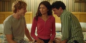 Mike Faust (left) Zendaya (center) and Josh O'Connor (right)