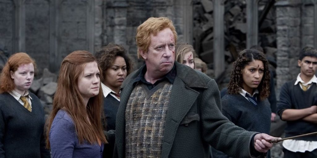 Mark Williams as Arthur Weasley in a still from the Harry Potter series