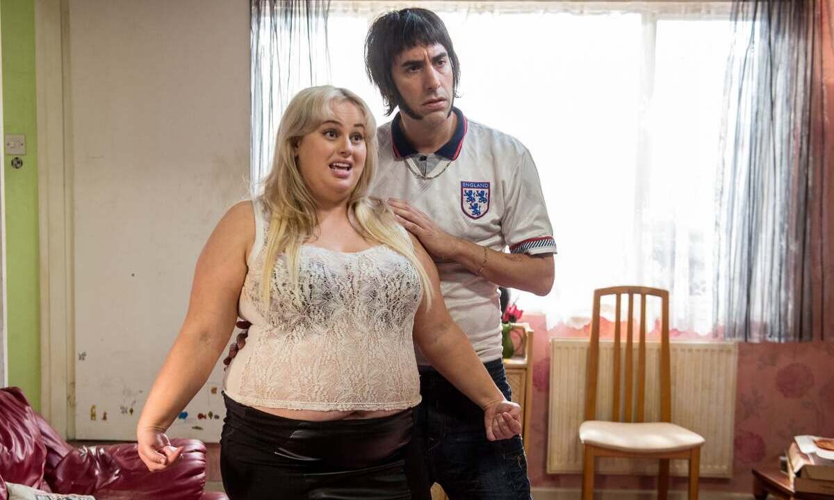 Sacha Baron Cohen and Rebel Wilson in The Brothers Grimsby