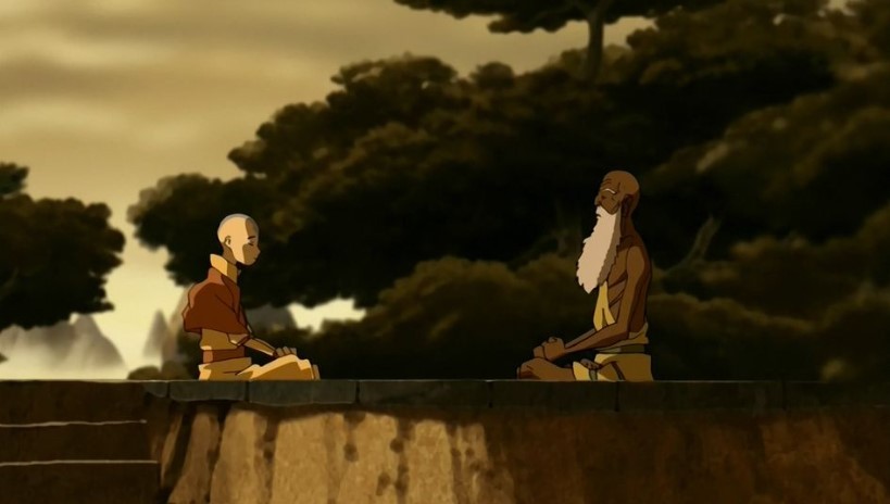 Aang with Guru Pathik