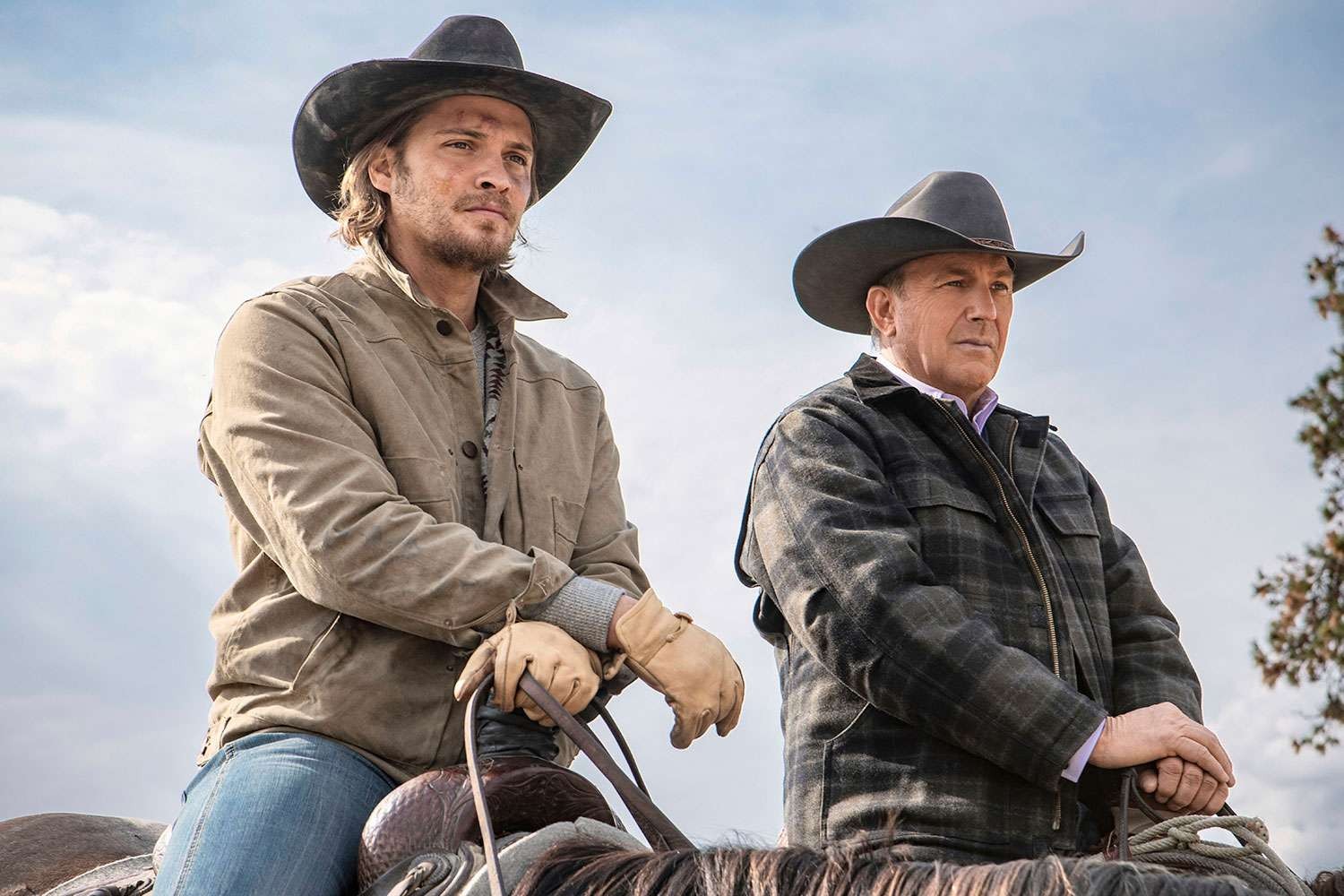 Luke Grimes and Kevin Costner played the father-son duo of the Dutton family in Yellowstone