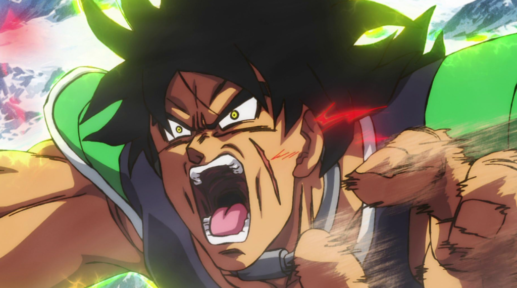 Broly's pupils turn golden