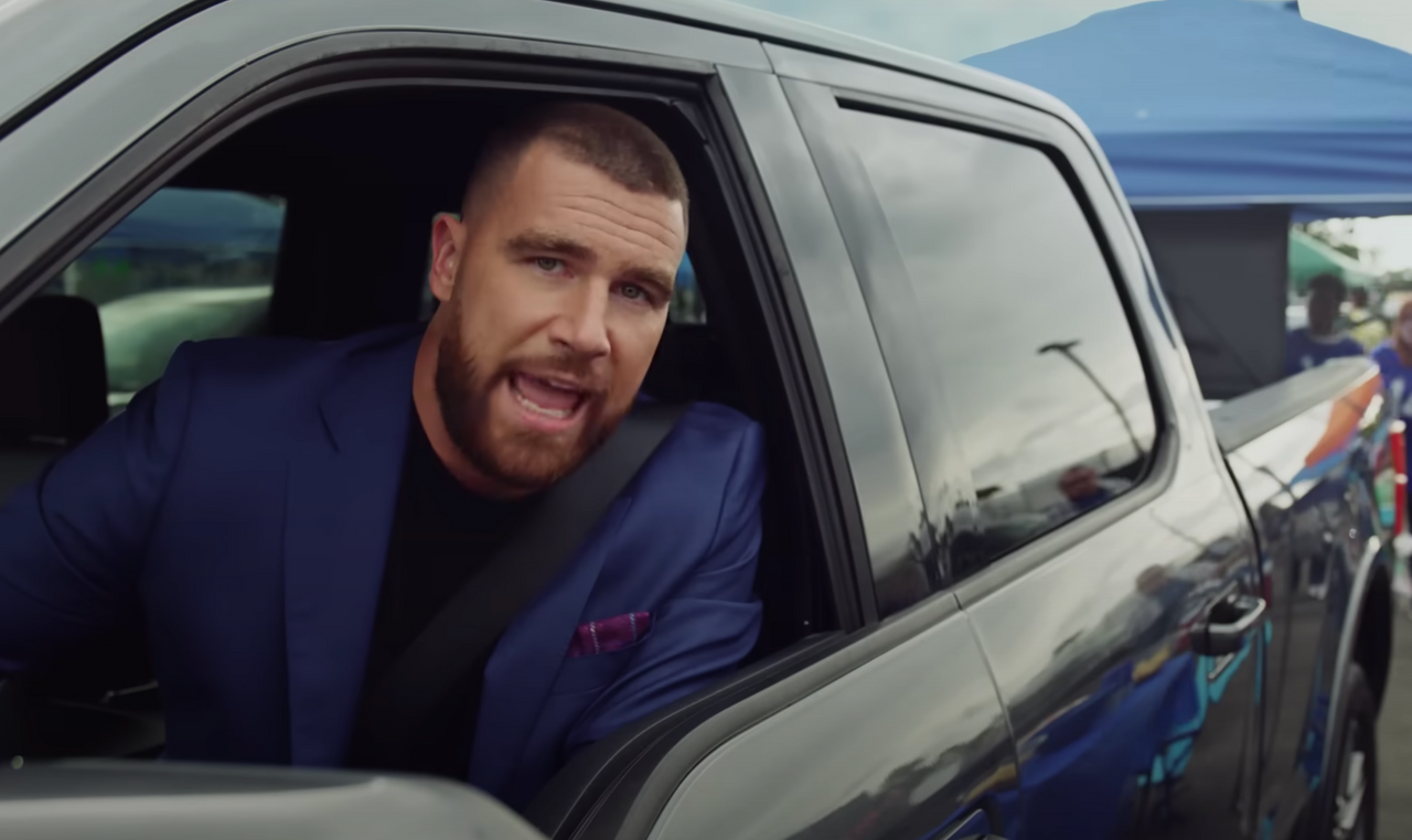 Travis Kelce in an advertisement for DirecTV