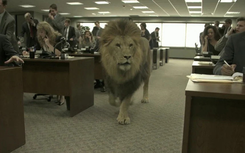 This scene from The Wolf of Wall Street was pulled off by a mix of practical and CG elements