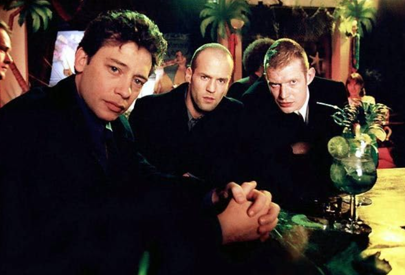 Jason Flemyng, Dexter Fletcher, and Jason Statham in Lock, Stock and Two Smoking Barrels (1998)