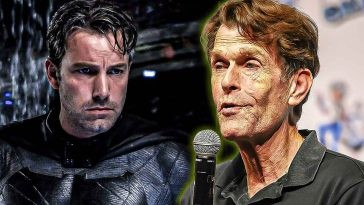 kevin conroy at galaxy con on right and ben affleck from the movie justice league on left