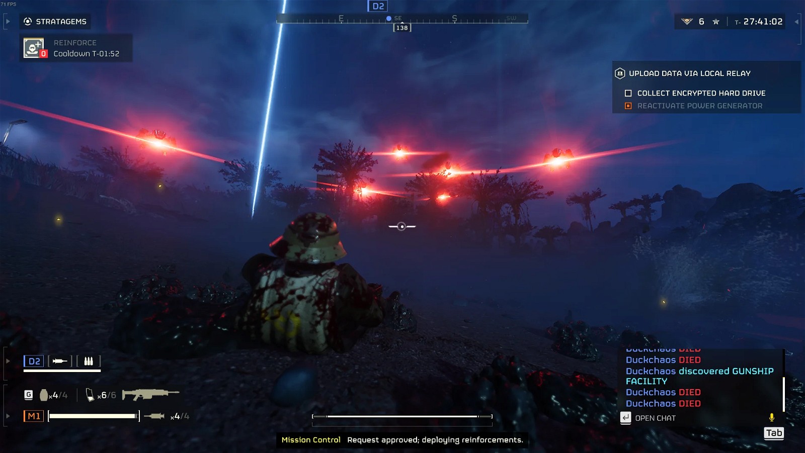 Being swarmed by Automaton gunships is not an uncommon sight for Helldivers.