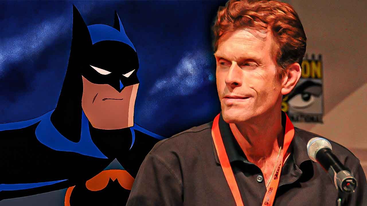 kevin conroy on right and batman from the animated series on left