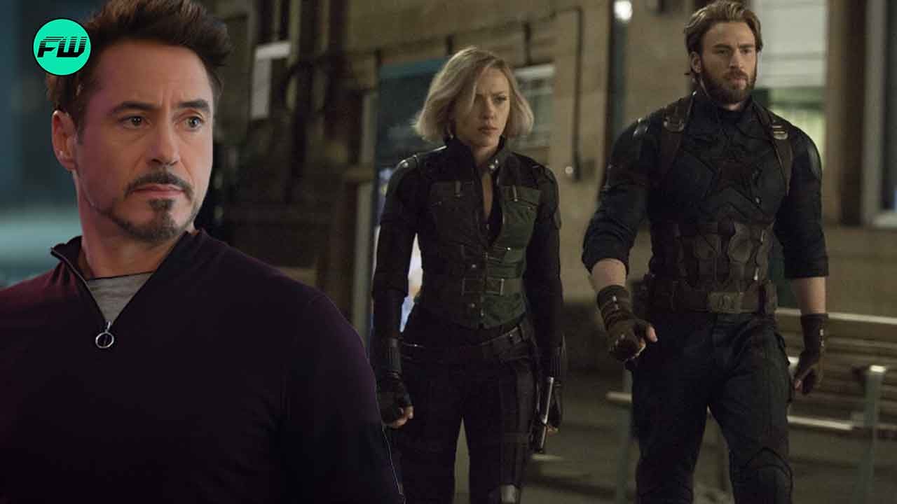 robert downey jr in avengers, Scarlett Johansson and Chris Evans in Infinity War