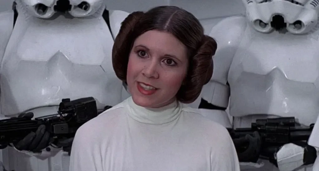 Princess Leia gets captured by the Stormtroopers