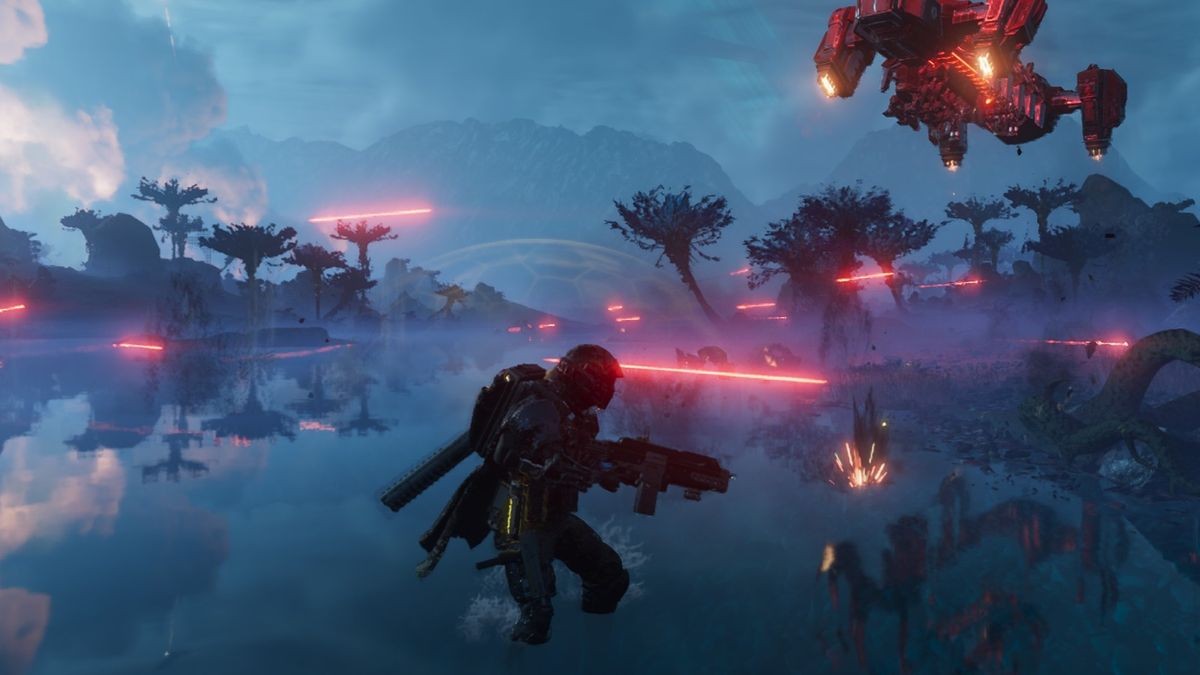 A still from Helldivers 2
