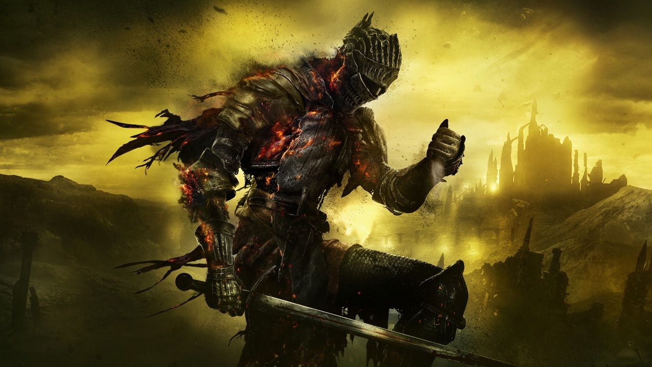 A promotional of Dark Souls
