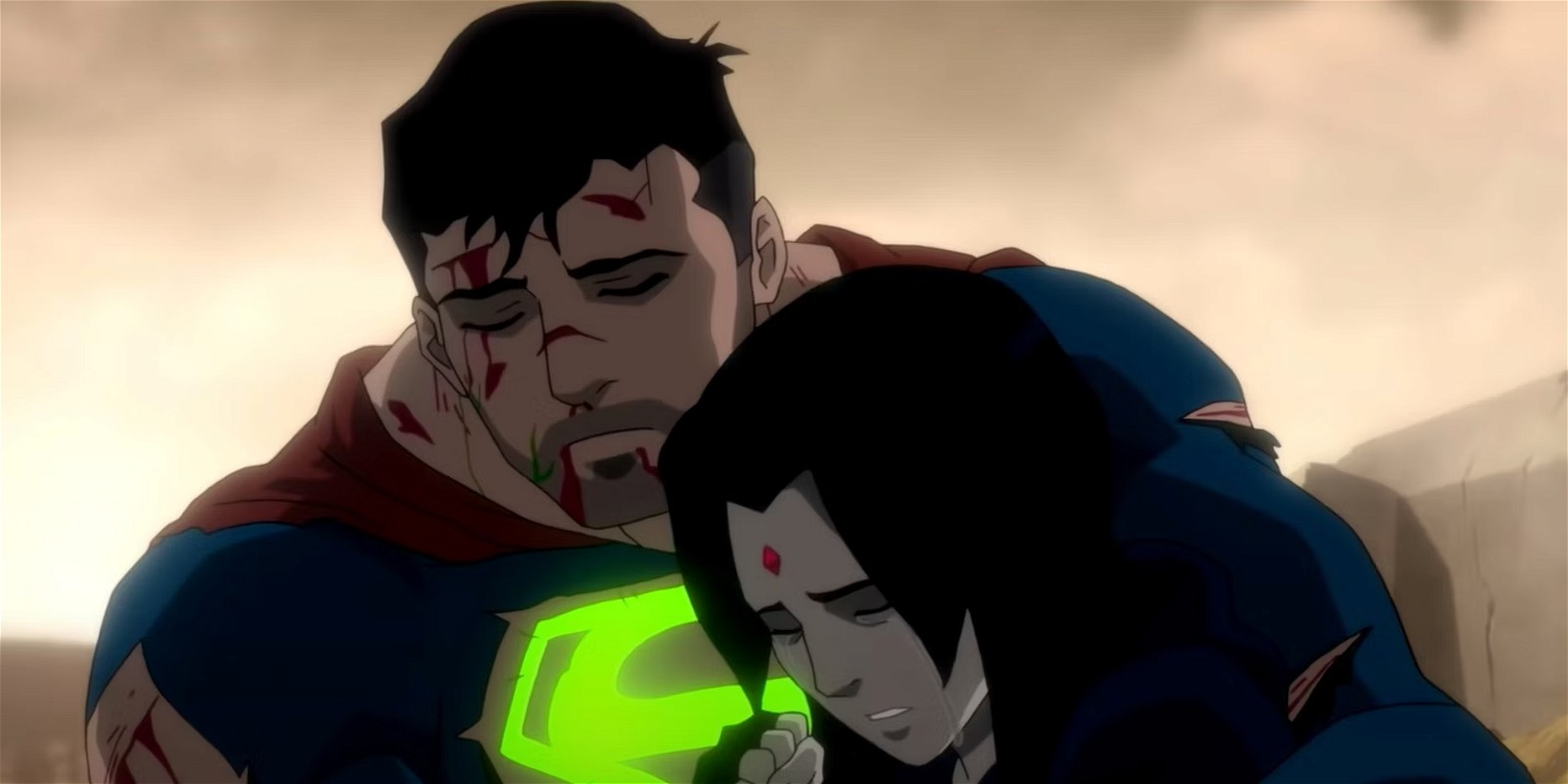 Superman and Raven in Justice League Dark: Apokalips War