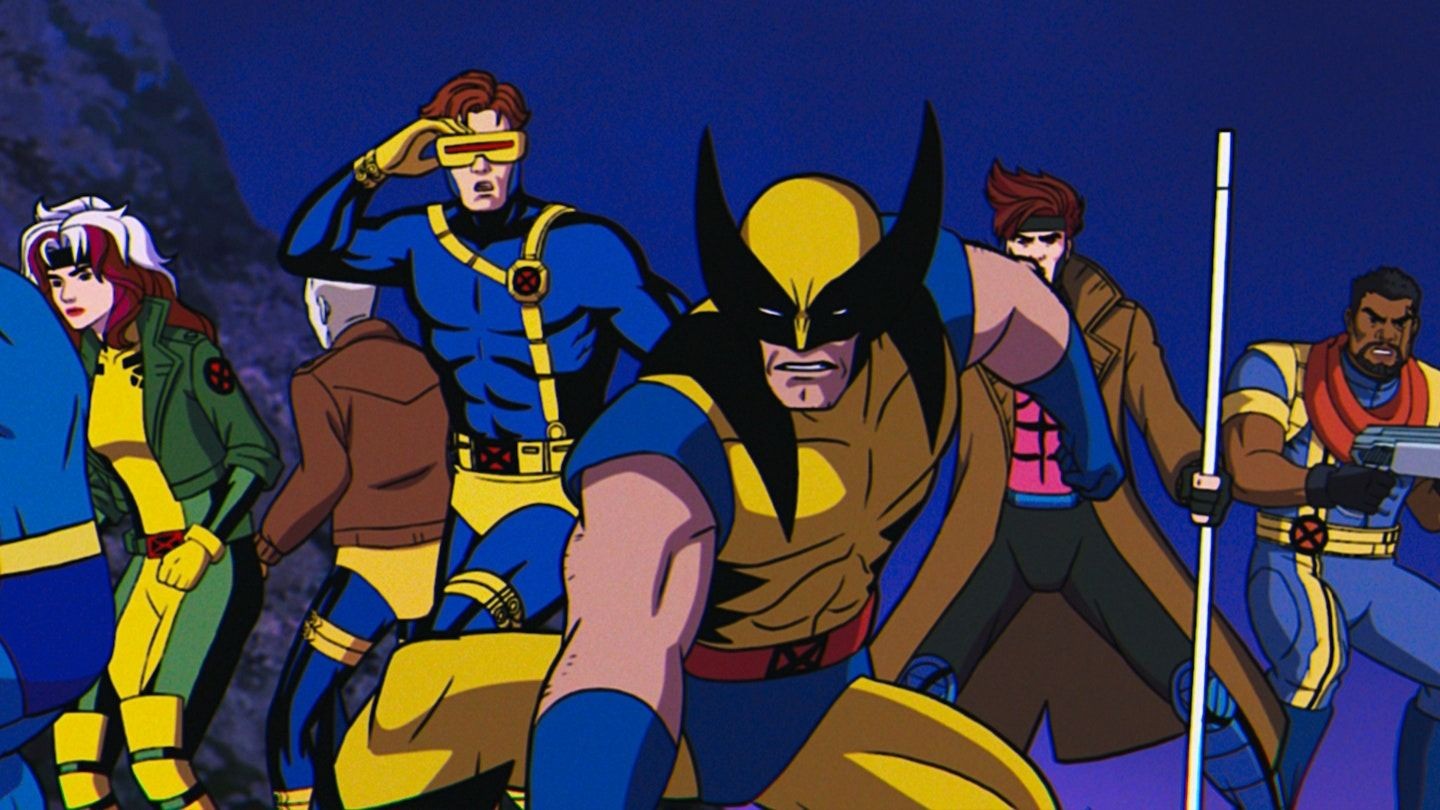 The X-Men join together in a heroic pose in X-Men '97