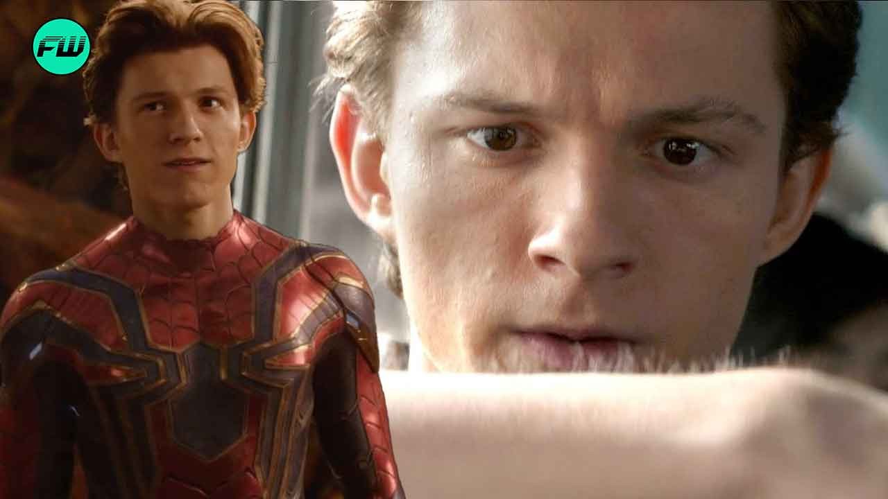 Tom Holland in Spider-Man in Avengers Infinity War
