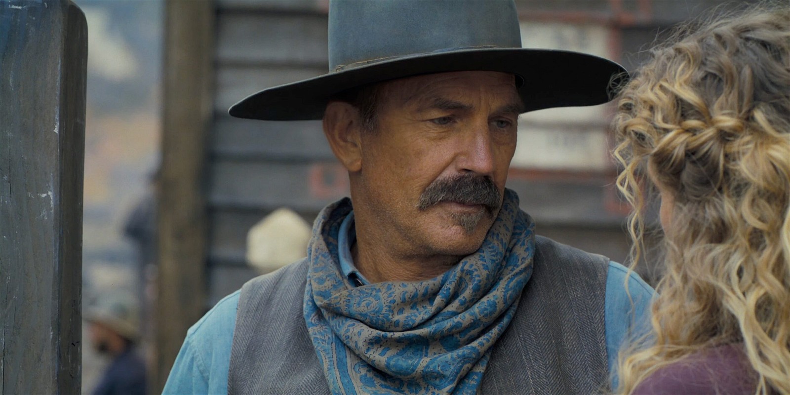 Kevin Costner in a still from the trailer of Horizon: An American Saga