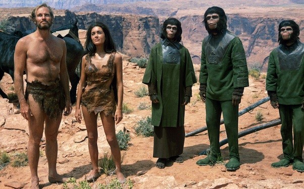 A still from the first Planet of the Apes film