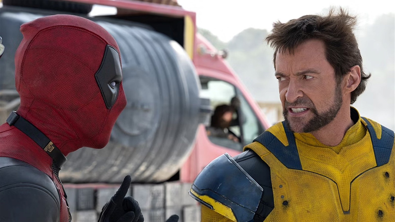 Deadpool and Wolverine arguing
