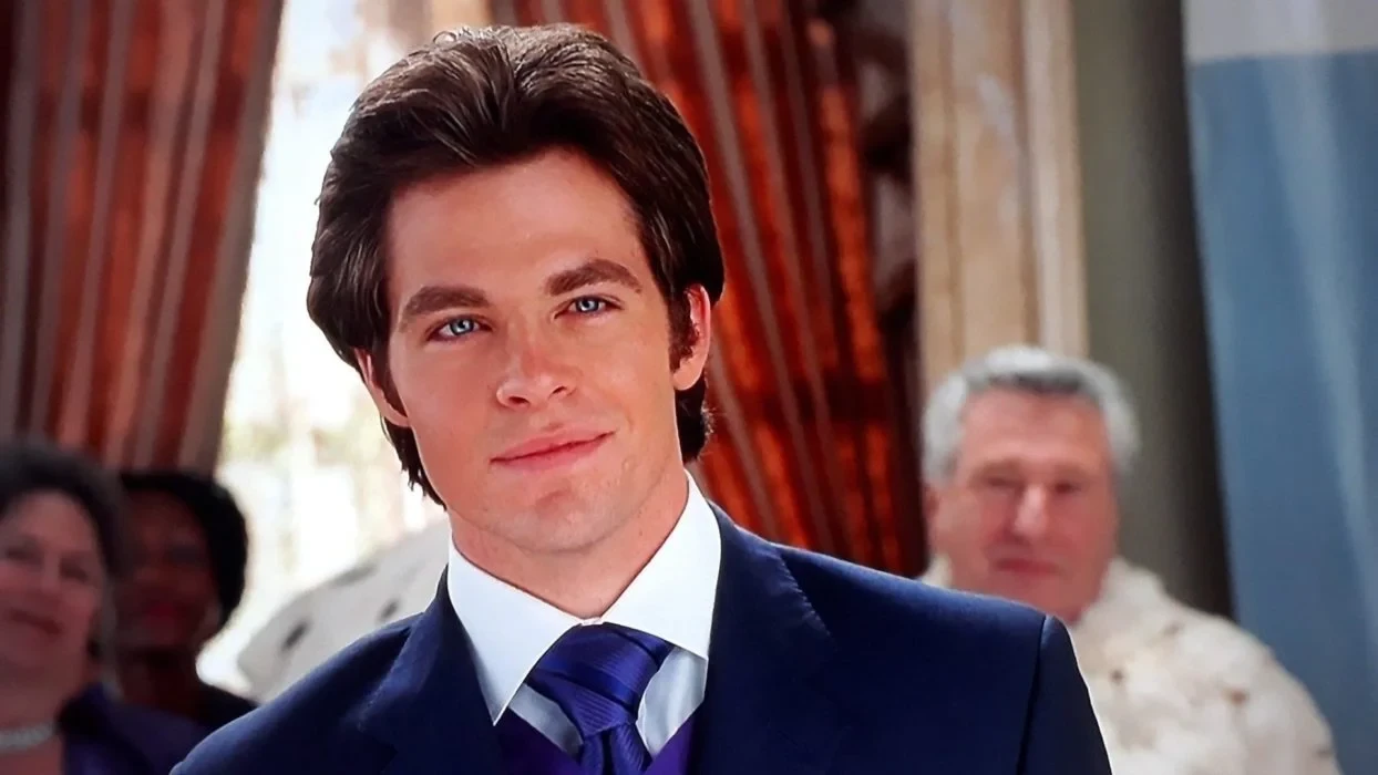 A young Chris Pine as Nicholas Deveraux in The Princess Diaries 2: Royal Engagement