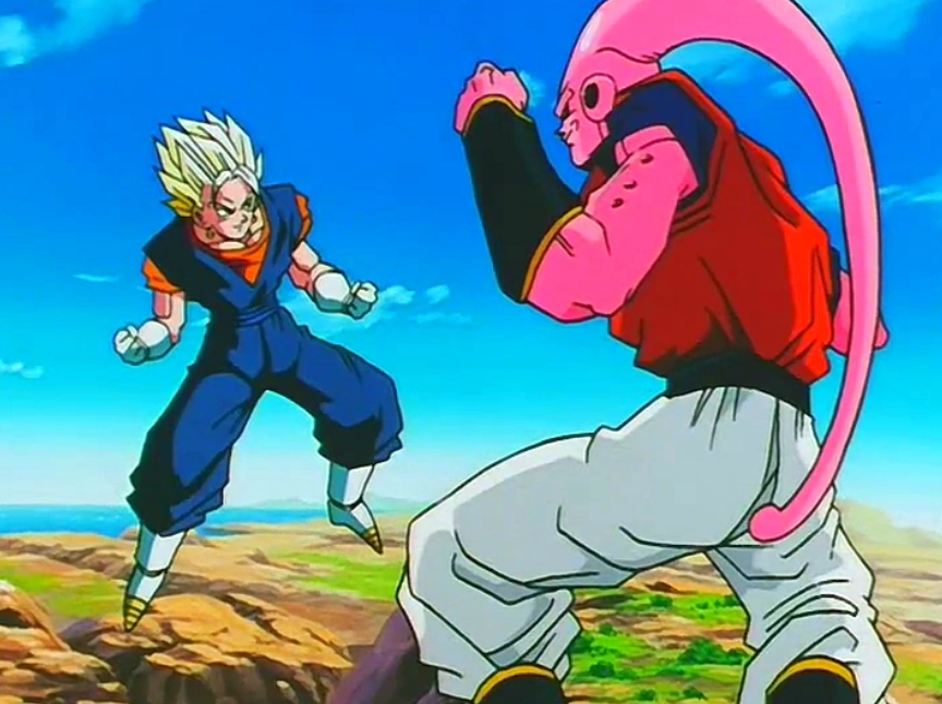 Vegito vs Super Buu in Akira Toriyama's Dragon Ball Z