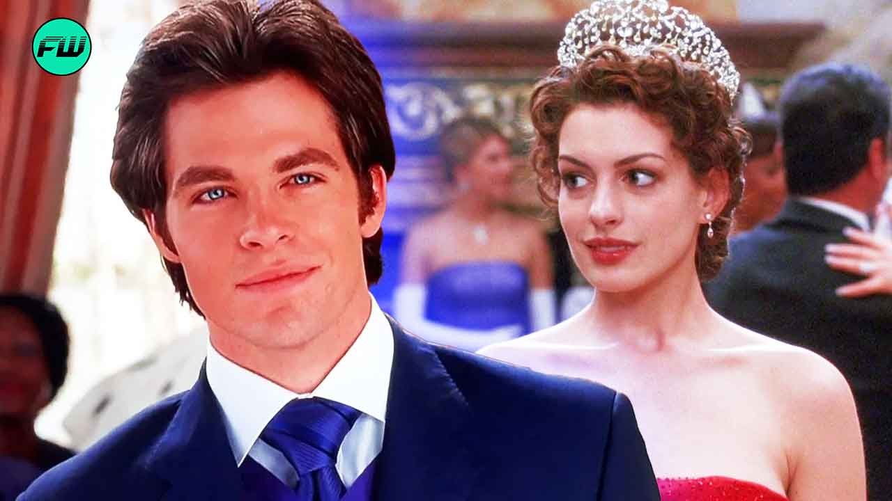 chris pine and anne hathaway in princess diaries