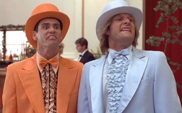 Jim Carrey and Jeff Daniels in Dumb and Dumber