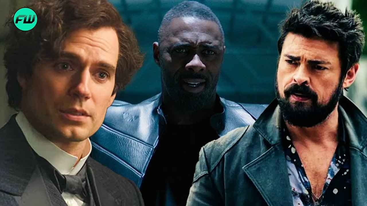 Henry Cavill in Enola Holmes, idris elba in fast and furious Karl Urban in The Boys