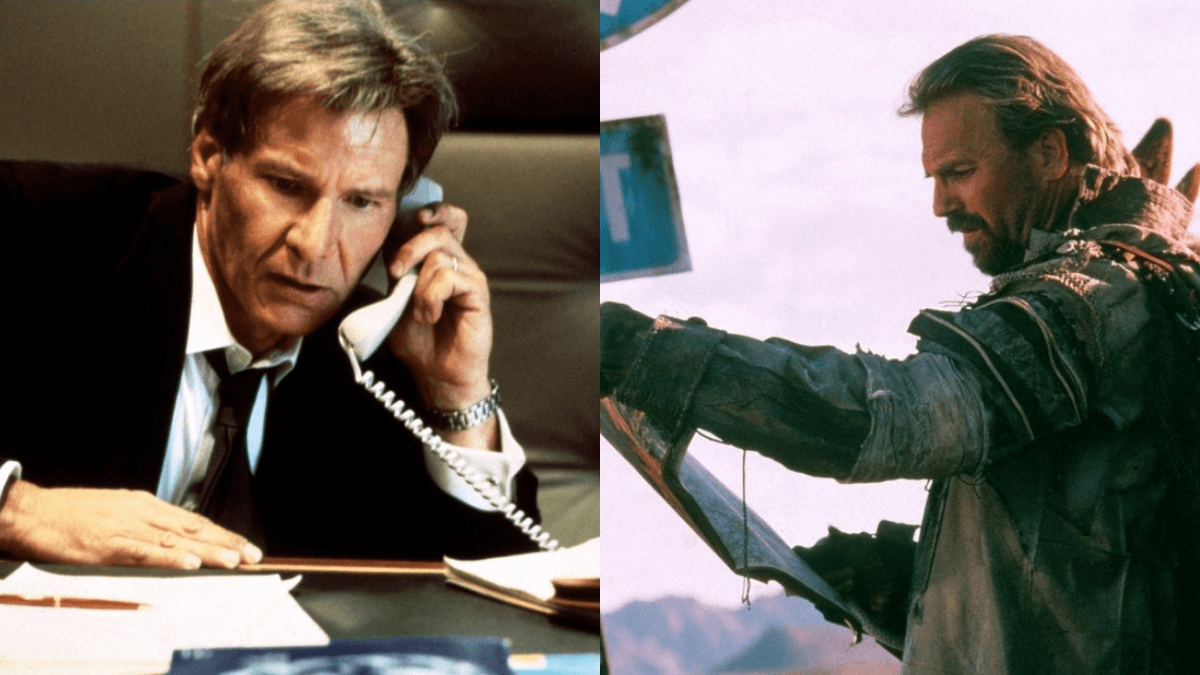 Kevin Costner passed on the Air Force One role to Harrison Ford due to his film The Postman