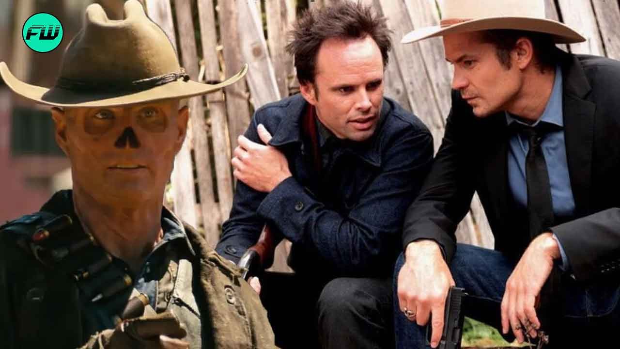 Walton Goggins in Fallout, Timothy Olyphant and Walton Goggins in Justified