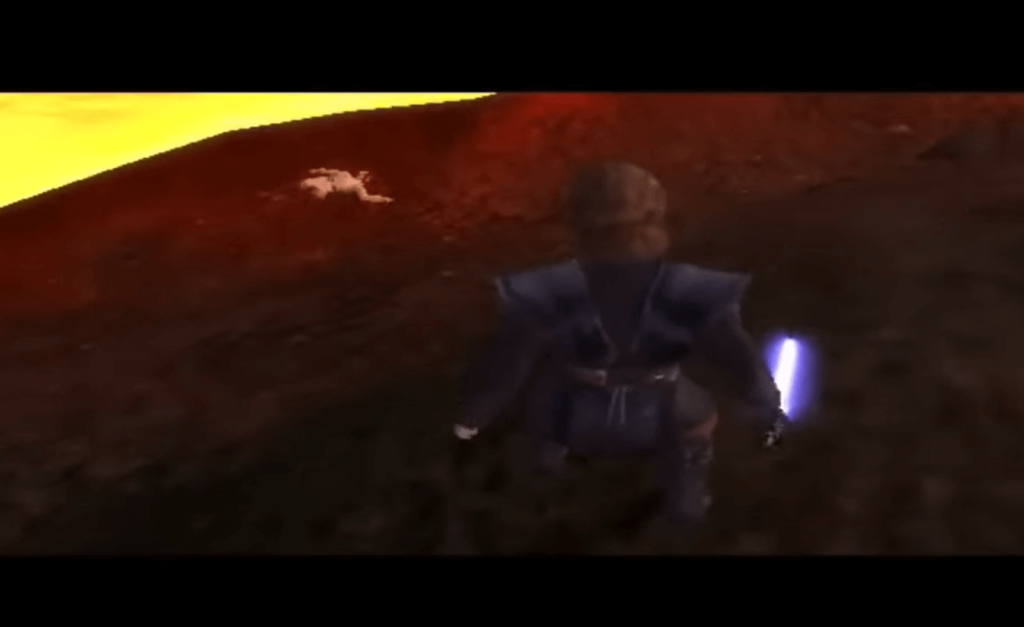 The alternate ending for Obi-Wan and Anakin in the game.