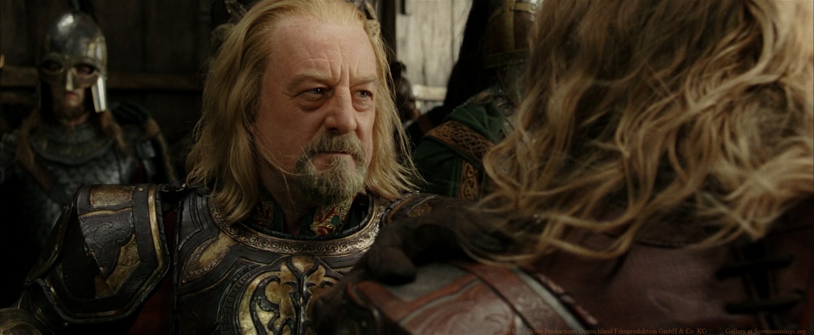 Bernard Hill as King Théoden in Lord of the Rings: The Return of the King 