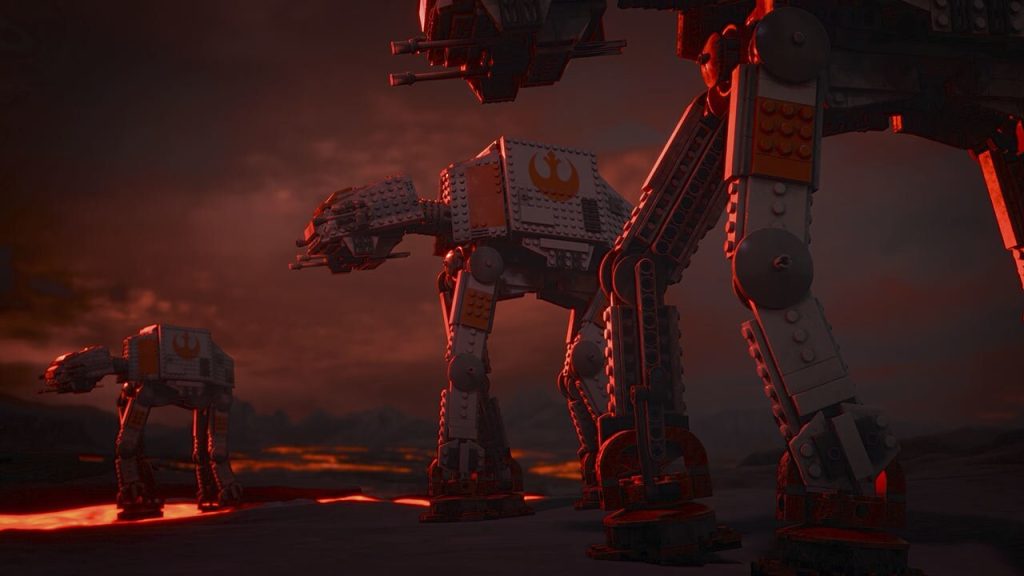 Sorry, Star Wars - Helldivers Believe Factory Striders Would Wipe the Floor with AT-ATs 6 Rebel AT-AT walkers in LEGO Star Wars: Rebuild the Galaxy