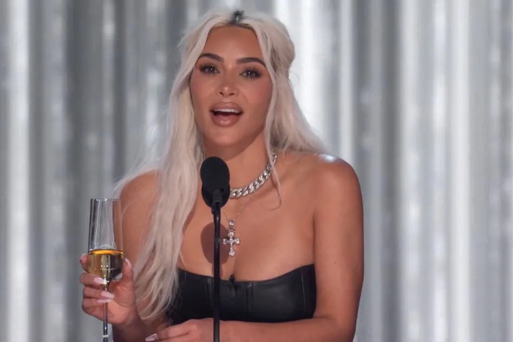 Kim Kardashian was having a ball mocking Tom Brady at the Netflix roast event
