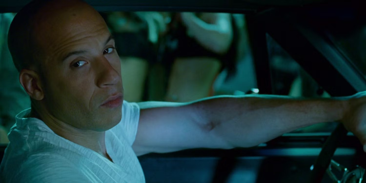 Vin Diesel as Dominic Toretto in his cameo from The Fast and the Furious: Tokyo Drift