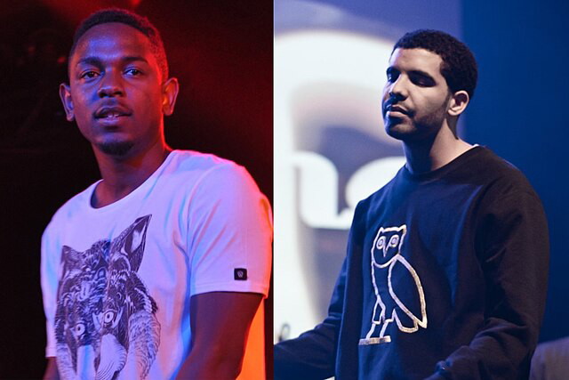 Kendrick Lamar and Drake | Credit: Wikimedia/LunaEclipse