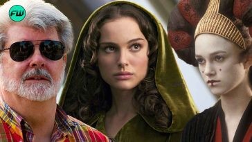 George Lucas, Natalie Portman, Keira Knightley in Star Wars