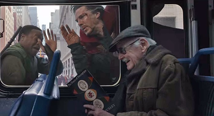 Stan Lee in one of his legendary Marvel cameos in Doctor Strange