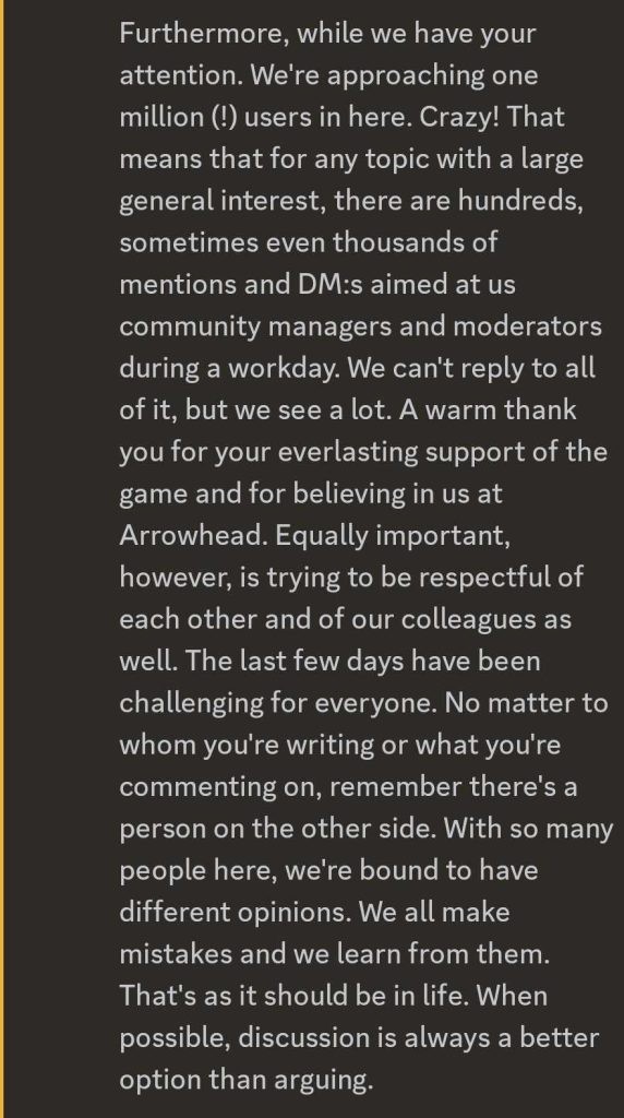 Arrowhead staff make a humble request toward its community members