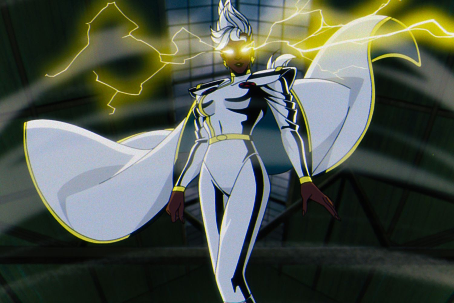 Storm harnessing the lightning in the X-Men '97 series (via Disney)