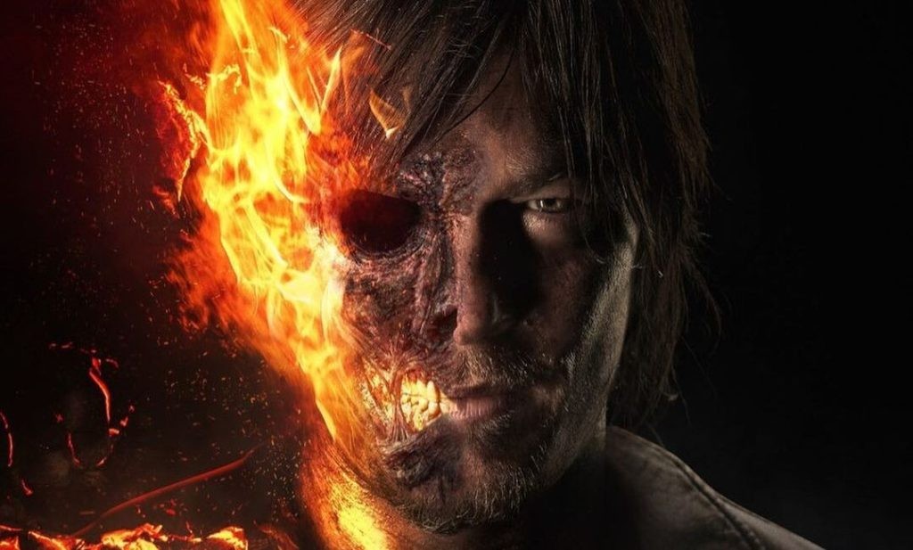 Norman Reedus in concept art for Ghost Rider.
