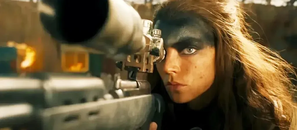 Anya Taylor-Joy as Furiosa in the film's trailer.
