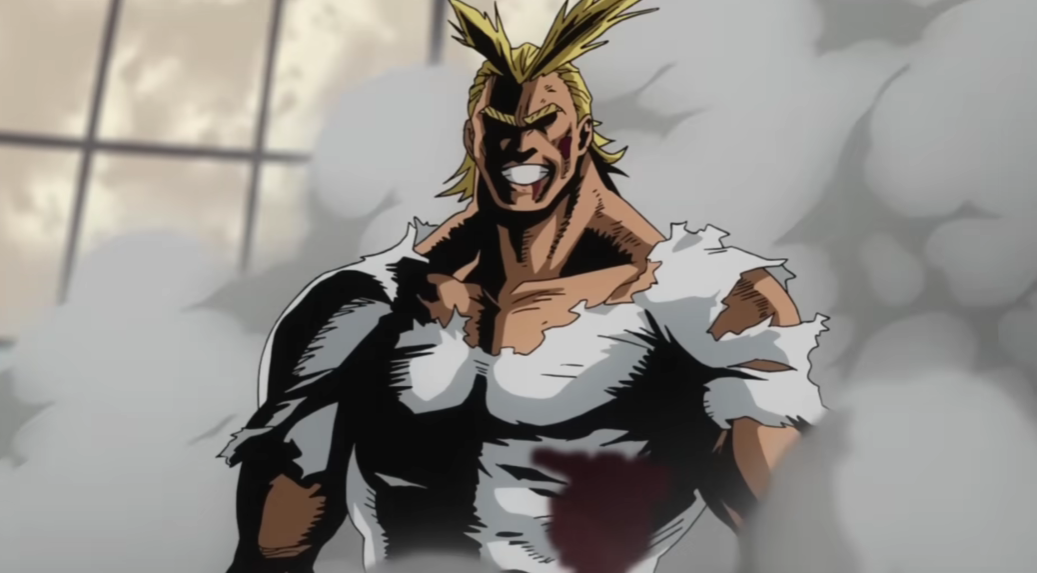 All Might's chiseled physique was inspired by Goku's SSJ Form