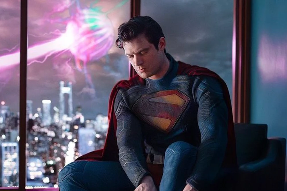 The first image of David Corenswet as Superman in James Gunn's Superman