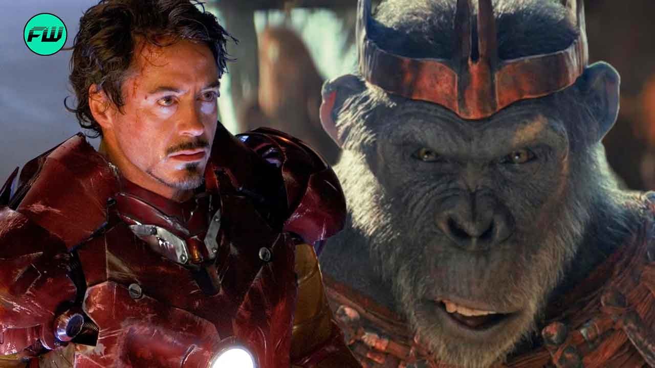 kingdom of the planet of the apes, robert downey jr.’s iron man