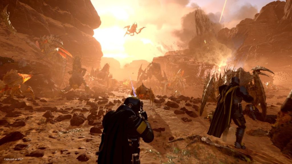Arrowhead Game Studios envisioned Helldivers 2 to be made available for both PlayStation 5 and PC players all over the world.