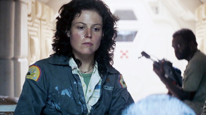 Sigourney Weaver as Ellen Ripley in a scene from Ridley Scott's Alien