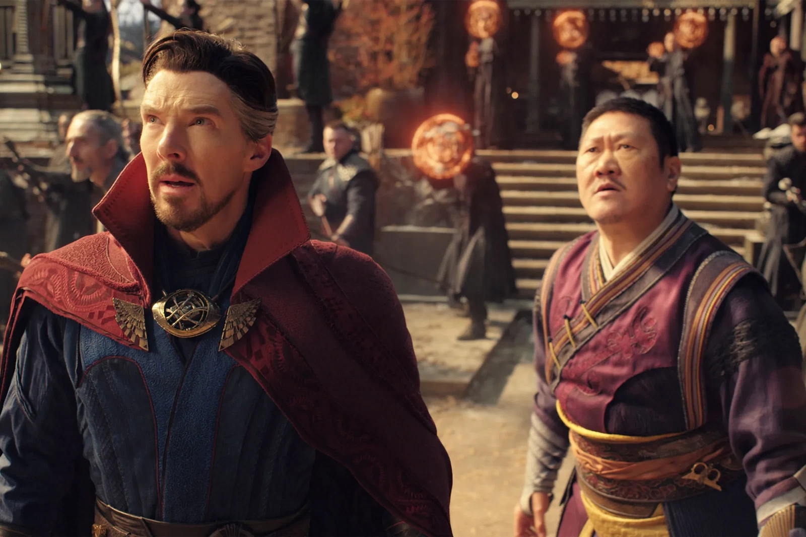 Benedict Cumberbatch and Benedict Wong in a still from Doctor Strange and the Multiverse of Madness