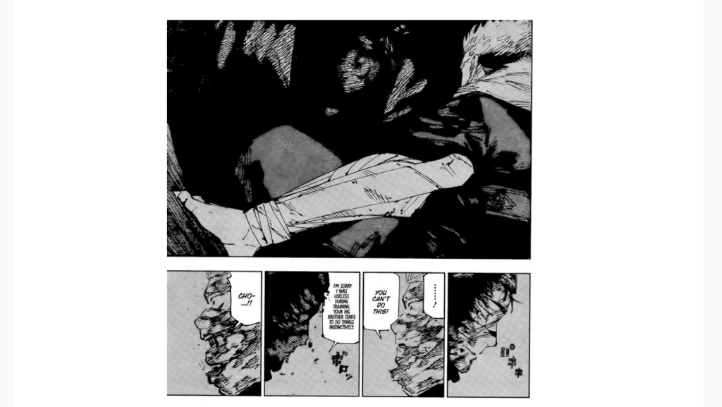 Choso dies in chapter 259.