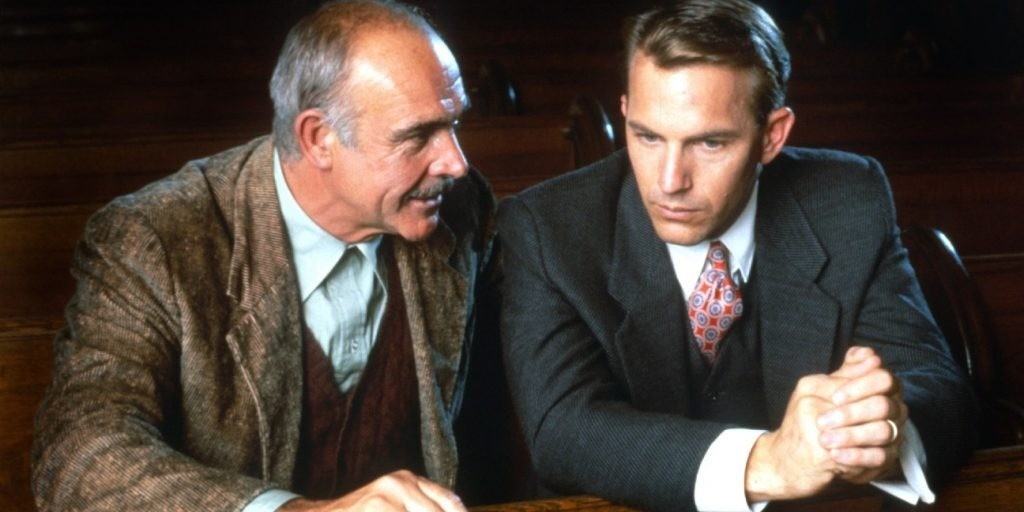Kevin Costner and Sean Connery in The Untouchables